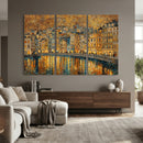 Gustav Klimt Golden Cityscape Wall Art Canvas Print, Framed by MyGreatCanvas | Canvas Wall Art Prints | Photo Prints & Wall Decor
