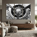Vintage Propeller Plane Wall Art Canvas Print, Black and by MyGreatCanvas | Canvas Wall Art Prints | Photo Prints & Wall Decor