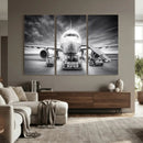 Airplane Wall Art Canvas Print, Black and White Jet Aircraft by MyGreatCanvas | Canvas Wall Art Prints | Photo Prints & Wall Decor