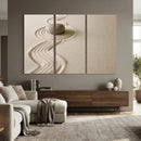 Zen Garden Stone Sand Canvas | Japanese Rock Garden Wall Art by MyGreatCanvas | Canvas Wall Art Prints | Photo Prints & Wall Decor