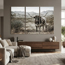 Texas Longhorn Bull Wall Art Canvas Print, Western Farmhouse by MyGreatCanvas | Canvas Wall Art Prints | Photo Prints & Wall Decor