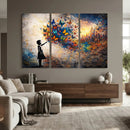 Banksy Girl Wall Art Canvas Print for Living Room Decor by MyGreatCanvas | Canvas Wall Art Prints | Photo Prints & Wall Decor