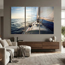 Sailboat Wall Art Canvas Print, Ocean Sunset Sailing Framed by MyGreatCanvas | Canvas Wall Art Prints | Photo Prints & Wall Decor