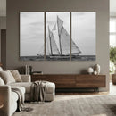 Vintage Sailboat Wall Art Canvas Print, Black and White by MyGreatCanvas | Canvas Wall Art Prints | Photo Prints & Wall Decor