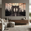 Brooklyn Bridge Canvas Wall Art, New York City Skyline Photography Print, NYC Landmark Urban Decor Artwork by MyGreatCanvas | Canvas Wall Art Prints | Photo Prints & Wall Decor