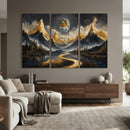 Abstract Mountain Wall Art Canvas Print Modern Landscape Painting Print by MyGreatCanvas | Canvas Wall Art Prints | Photo Prints & Wall Decor