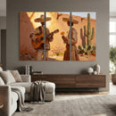 Mexican Couple Canvas Wall Art, Romantic Serenade Guitar Painting Print, Southwestern Desert Adobe Decor, Warm Golden Folk Art, Living Room Art by MyGreatCanvas | Canvas Wall Art Prints | Photo Prints & Wall Decor