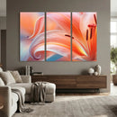 Peach Lily Canvas Wall Art, Coral Pink Flower Macro Photo Print, Botanical Bedroom Decor, Soft Floral Photography, Living Room Wall Art by MyGreatCanvas | Canvas Wall Art Prints | Photo Prints & Wall Decor