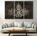 Rustic Chandelier Canvas Print by MyGreatCanvas | Canvas Wall Art Prints | Photo Prints & Wall Decor
