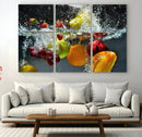 Kithen Vegetables World Wall Art Canvas Print