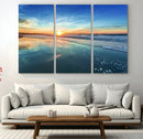 Blue Sky and Beach Wall Art Canvas Print