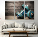 Dambell and Sport Wall Art Canvas Print by MyGreatCanvas | Canvas Wall Art Prints | Photo Prints & Wall Decor