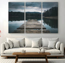 Wooden Bridge Near Lake Wall Art Canvas Print by MyGreatCanvas | Canvas Wall Art Prints | Photo Prints & Wall Decor