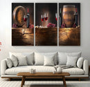 Wine and Barrels Wall Art Canvas Print by MyGreatCanvas | Canvas Wall Art Prints | Photo Prints & Wall Decor