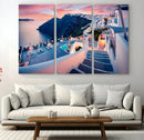 Greece Santorini Wall Art Landscape Canvas Print