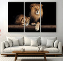 Lion Canvas Wall Art – Majestic Animal Print Artwork for by MyGreatCanvas | Canvas Wall Art Prints | Photo Prints & Wall Decor