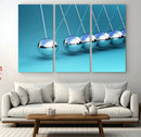 Wall Art Newton's Cradle Canvas Print, Framed Newton Cradle
