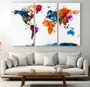 World Map Canvas Print – Detailed Map of the World Wall Art by MyGreatCanvas | Canvas Wall Art Prints | Photo Prints & Wall Decor