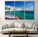 Santorini Wall Art Canvas Print
