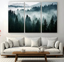 Captivating Misty Forest Wall Art Canvas, Premium Canvas