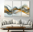 Abstract Wave Canvas Wall Art – Fluid Contemporary Elegance