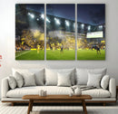 Columbus Crew Stadium Match Triple Canvas Wall Art - Dynamic