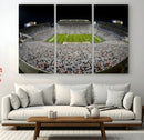 Beaver Stadium Night Game Triple Canvas Wall Art - Penn