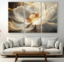 Abstract Floral Wall Art Canvas Print