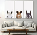 Horse Prints Set, Set of 3 Horse Wall Art, Horses Portraits, by MyGreatCanvas | Canvas Wall Art Prints | Photo Prints & Wall Decor