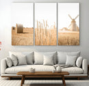 Vintage Farmhouse Triptych Wall Art – Giclée Canvas