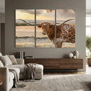 Texas Longhorn Wall Art Canvas Print, Rustic Ranch Decor, by MyGreatCanvas | Canvas Wall Art Prints | Photo Prints & Wall Decor