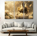 Golden Buddha Wall Art | Yoga Room Decor and Meditation Room by MyGreatCanvas | Canvas Wall Art Prints | Photo Prints & Wall Decor