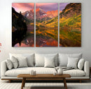 Colorado Rockies Mountain Sunset Wall Art | Ready to Hang by MyGreatCanvas | Canvas Wall Art Prints | Photo Prints & Wall Decor