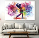 Colorful Golfer Swing Wall Art Canvas Print - Ready to Hang, by MyGreatCanvas | Canvas Wall Art Prints | Photo Prints & Wall Decor