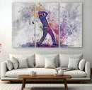 Watercolor Golf Swing Wall Art Canvas Print | Vibrant