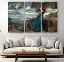 Miranda by the Shore Wall Art Canvas Print – Tempest Scene by MyGreatCanvas | Canvas Wall Art Prints | Photo Prints & Wall Decor