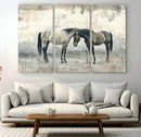Chines Style Majestic Horses Wall Art | Ready to Hang and