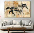 Chines Style Running Horse Western Wall Art | Farmhouse Wall