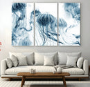 Abstract Jellyfish Canvas Print Wall Art