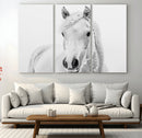 Majestic White Horse Wall Art | Ready to Hang and Framed |