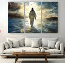 Jesus Walking on Water Wall Art | Canvas Print | Ready to