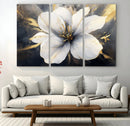 White Flower Wall Art Canvas Print | Ready to Hang |