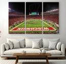 Wisconsin Badgers Football Team Print Canvas- Madison Camp
