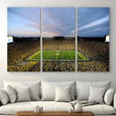 Michigan Stadium Wall Art Canvas Print, Vibrant Game Day by MyGreatCanvas | Canvas Wall Art Prints | Photo Prints & Wall Decor