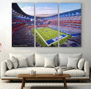 Buffalo Bills Football Team Print Canvas - Buffalo Highmark by MyGreatCanvas | Canvas Wall Art Prints | Photo Prints & Wall Decor