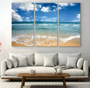 Sea View From the Beach Canvas Print