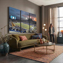 Memphis Tigers Football Team Print - Memphis Simmons Bank