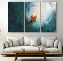 Powerful Jesus Canvas Print - Hand of Salvation,