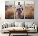 Jesus the Good Shepherd Wall Art Canvas Print - Lost Lamb