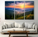 Majestic Mountain Sunrise Print | Landscape Wall Art |